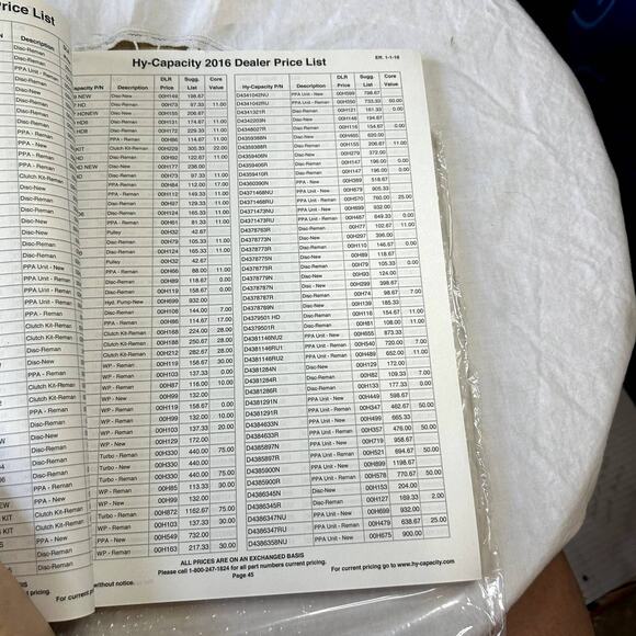 Hy-Capacity 2016 Heavy Duty Parts for Agricultural Equipment Price List new - Picture 6 of 6